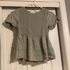 Navy green urban romantics dressy tee shirt size small